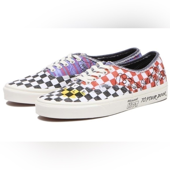 NWT & Box Vans X Stranger Things Authentic Multi/Marshmallow 5 Men 6.5 Women - Picture 5 of 16